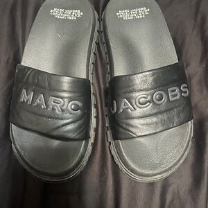 Marc Jacobs Black Slide Shoes